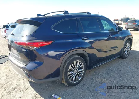 2021 Toyota Highlander Hybrid Platinum from USA, damaged, VIN 5TDFARAH7MS008597